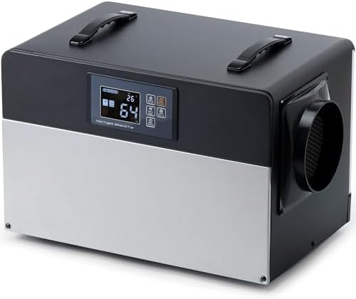 Deshumificadores de Humedad Industrial Portátil: 90 L/Día para 20...