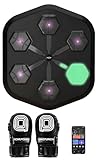 Smart Music Boxing Machine with Premium Gloves, APP Support, Full LED Buttons - Ideal Home Exercise Gear for Stress Relief and Workouts