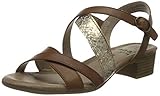 sandaletten schwarz 6 cm absatz Recycled PET Jana Softline Damen 8-8-28256-26 396 Sandale mit Absatz, Braun, 38 EU