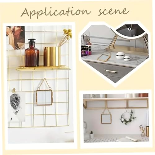 Cadre en verre pour fleurs pressées suspendu avec chaîne métal pour décoration murale