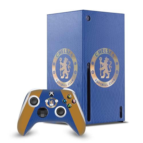 Autocollant Xbox Series X Chelsea FC skin console et manette personnalisation gaming football