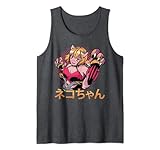 Photo Gallery japanese aesthetics - anime cute cat girl - manga otaku grey canotta Photo Gallery japanese aesthetics - anime cute cat girl - manga otaku grey canotta