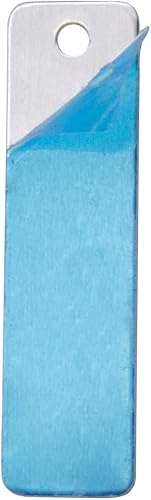 Miniatura 3 de ABBECIAO 100 piezas en blanco de estampado de aluminio y 50 piezas de aluminio rectangulares de estampación en blanco - Paquete