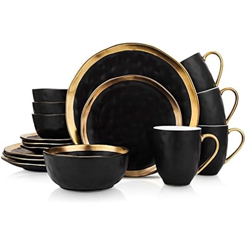 Stone Lain Porzellan-Geschirr-Set, 16-teilig Cover