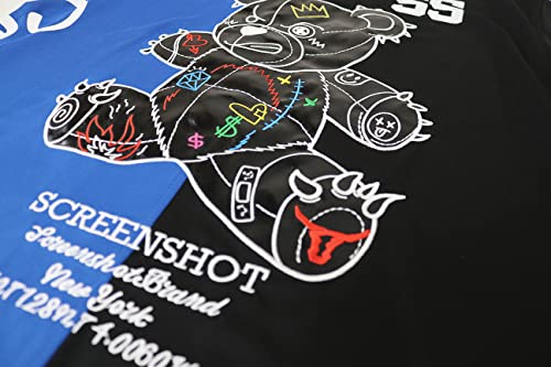 Image of SCREENSHOT Mens Hip-Hop Premium Urban Sreetwear Fashion Jersey Top - NYC Style Basketball Sports Team Color Mesh Tops