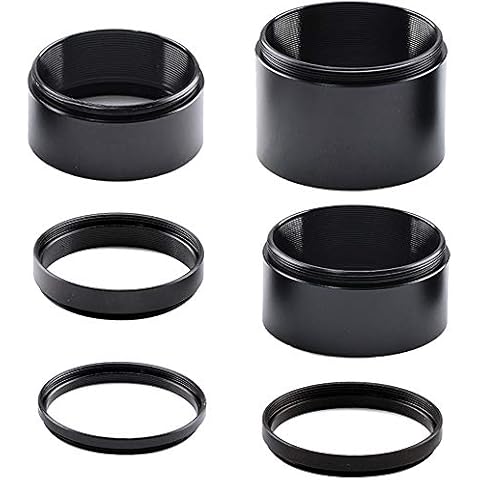 Starboosa Telescope T2-Extension Tube Kit for Cameras and eyepieces - Length 3mm 5mm 7mm 15mm 20mm 30mm - M42x0.75 on Both Sides Cover