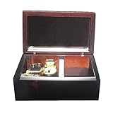 Tamaño: 12,5 x 8 x 5,5 cm. FnLy Caja Musical de Madera con Movimiento Chapado en Oro, Caja de música de tamaño pequeño, Caja de música de Regalo, Caja Musical con diseño de Anime Sailor Moon