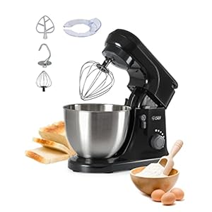 Commercial Chef Electric Stand Mixer 4.7 Quart, 7 Speed Settings