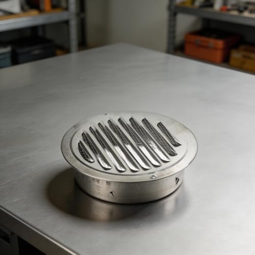 Flat Top For Exterior Wall Ventilation Hood Fabricated from 304 Stainless Steel for Structural Integrity and All Weather Ventilation Reliability (200mm) - 3