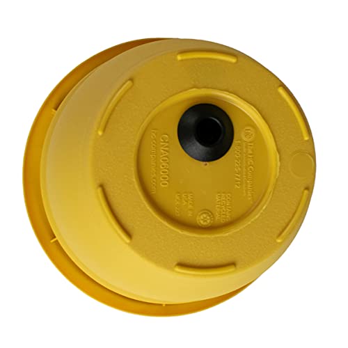 The Hc Companies 8 Inch Caribbean Round Planter - Lightweight Indoor Outdoor Plastic Plant Pot With Drainage Plug, Honey #TOP4