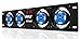Pyle 19” Rack-Mount Equipment Cooling Fans - 110V/60Hz Power, 4 Cooler Master 80mm Case Fans, Smart Cooling System, Digital LCD Temperature Display & Installation Hardware Screw Included -PFN41