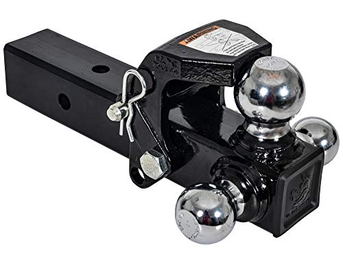 Image of Buyers Products 1802280 Tri-Ball Hitch with Hook for 2.5 Inch Receiver