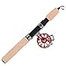 Ice Fishing Rod Set, Portable Lightweight Winter Ice Fishing Telescopic Rod FD50 Reel Kit, All‑Metal Fishing Pole Reel Combo Tackle Accessory(red) Fish Rod and Its Accessories and Supplies