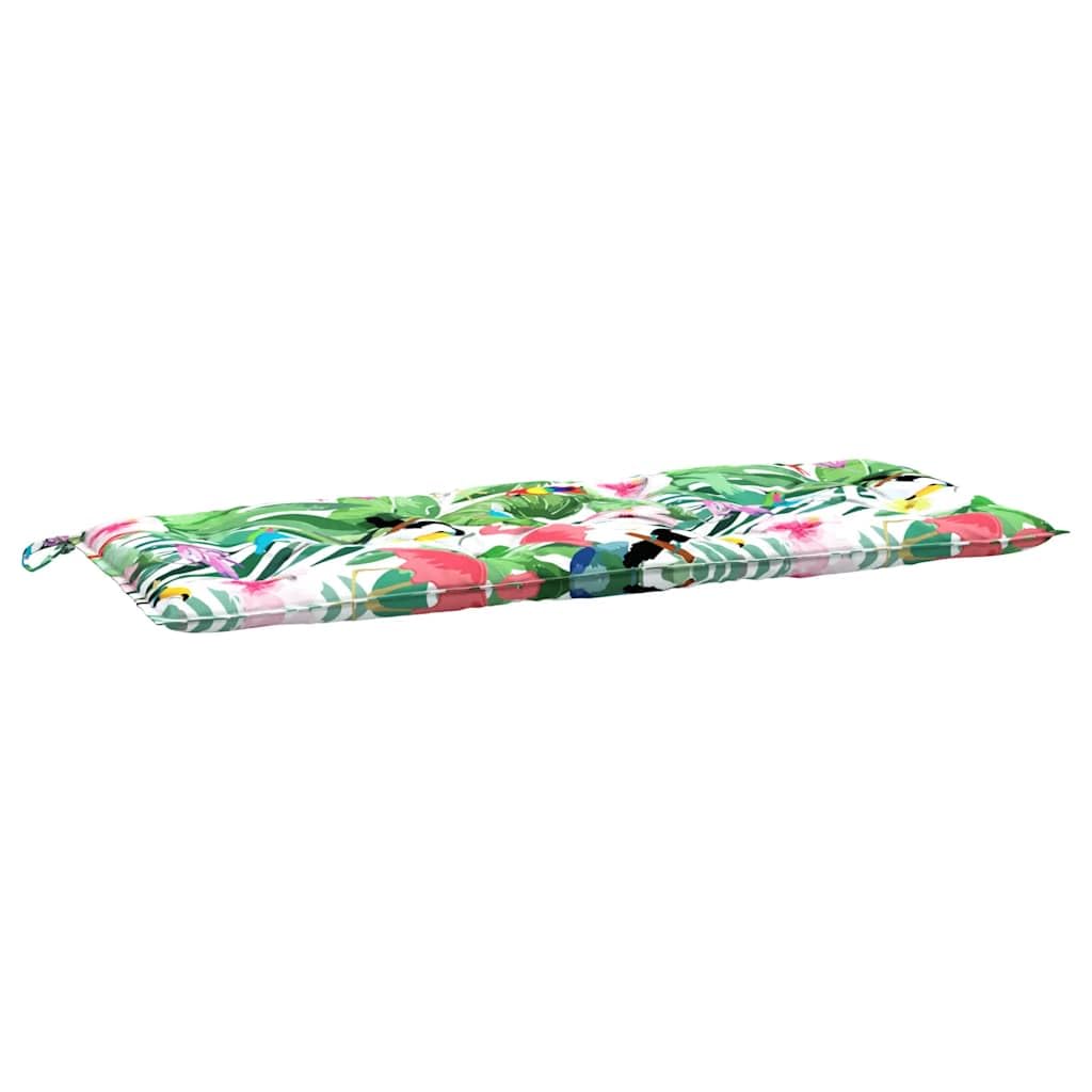 vidaXL Gartenbank-Auflagen 2 STK. Mehrfarbig 120x50x7 cm Stoff