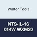 Walter Tools NTS-IL-16 014W WXM20 Carbide NTS Threading Inserts, Internal Thread, Full Profile, Whitworth (Pack of 10)