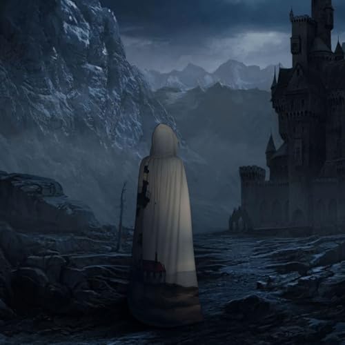 Robe à capuche grand format pour déguisement magicien et vampire