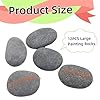 MEILALA 12PCS Large Painting Rocks, 3“-4” River Rocks for Painting ， DIY Rocks Flat & Smooth Kindness Rocks for Arts, Crafts, Decoration