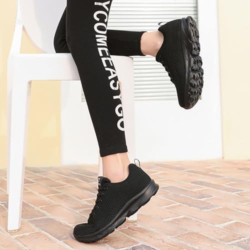 Women's Mesh Lace up Lightweight Running Sneakers Comfortable Breathable Non-Slip Soft Sole Casual Walking Sports Shoes Work Gym Trekking Tennis Sneakers4