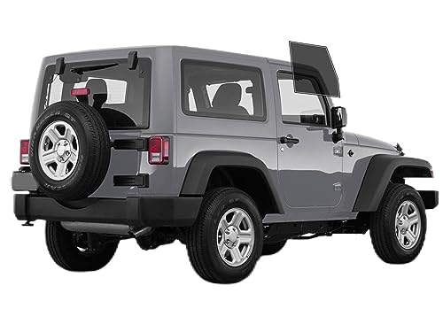 AUTOTEK Precut Film Front Two Door Windows Tint Film Cars Sun Blocking Protection Privacy Anti Shatter Glass Computer Cut Any Tint Shade for Jeep Wrangler 2 Door 2011-2017