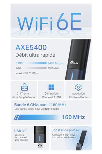 Nic Tp link Wi fi 6e Archer Txe70uh - vue 3