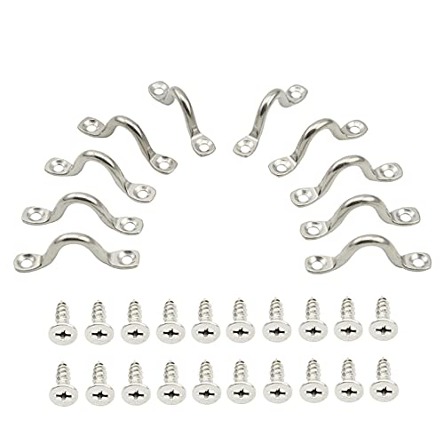 YZ-LIANG Kayak canoë 316 Acier Inoxydable Bateau de croisière Bateau à Bow poignée en Acier Inoxydable à Petite poignée Fixe Cover