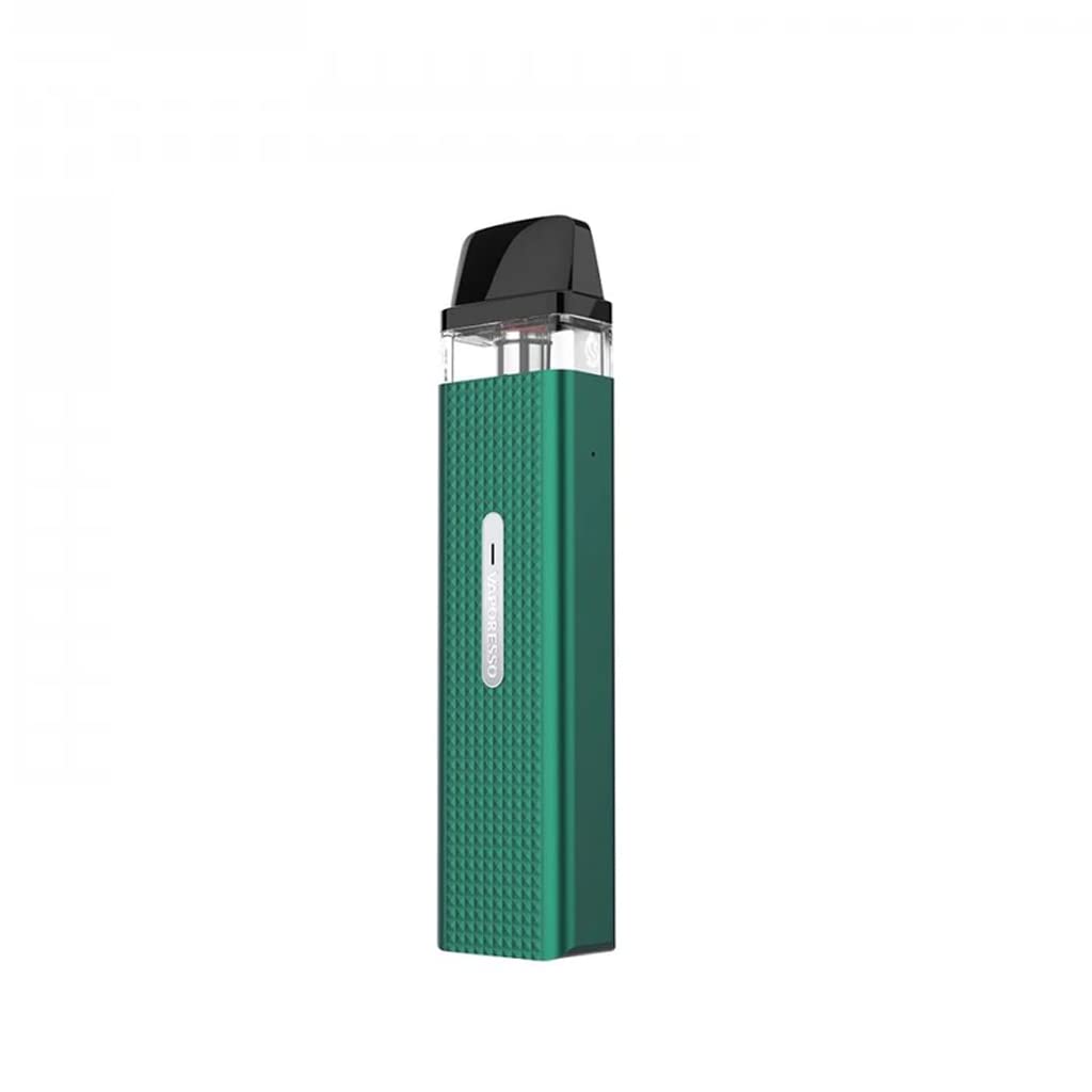 XROS Mini Pod Kit for Vaporesso, 2ml Cartridge Capacity, No Nicotine, E-Cigarettes, Magnetic Pod Connection, Zinc-Alloy Chassis Construction, Diamond Texture Design, (Forest Green)