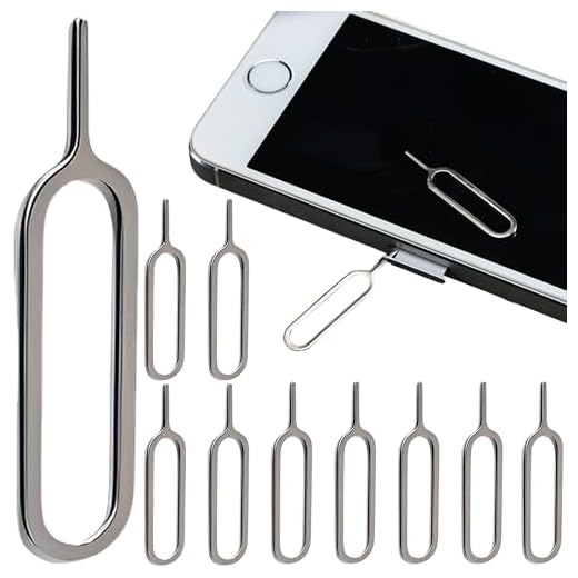 MINGZE 10 x SIM-kort borttagningsverktyg, simkort pin | simkort verktyg kompatibel med iPhone X, 8, 7, 6, iPads, Samsung Note 9, 8, S9, S8, S7 / Sony, Huawei, HTC & alla smartphones
