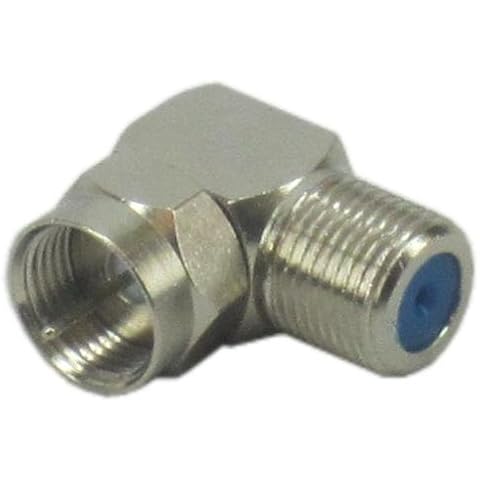 iecables 10 Pack of F Type Male to Female 90 Degree 3 GHz Cover