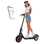 Electric Scooter,Electric Scooters Adult,10”Solid Tires,25-30km Range,Top 450W Power, Foldable Electric Scooters with APP,Double Braking System E Scooter for Adults and Teens,Max Load 120kg