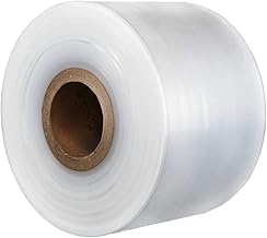 Layflat Poly Tubing - Custom Length Waterproof Clear Bags for Packaging and Storage - 250 Gauge, 62.5mu - 330m Roll (152mm)