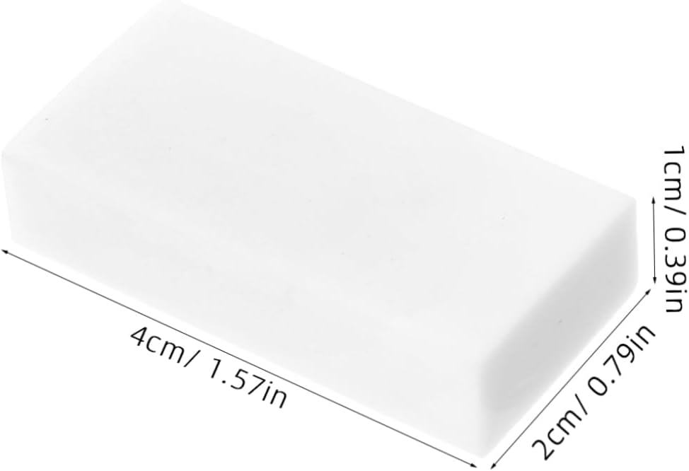 Yardwe 20pcs White Block Erasers Rectangular Erasers for Supplies for Art Sketching and Drawing Friendly for Students and Teachers