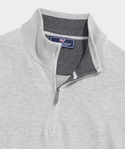 vineyard vines Men's Boathouse Tipped Quarter-Zip Sweater3
