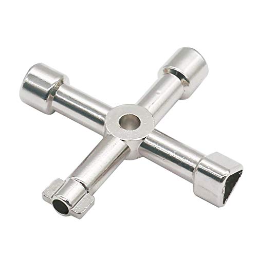 Interruptores utilitários de 4 vias, interruptor pequeno de serviço de metal de 4 vias para caixa de