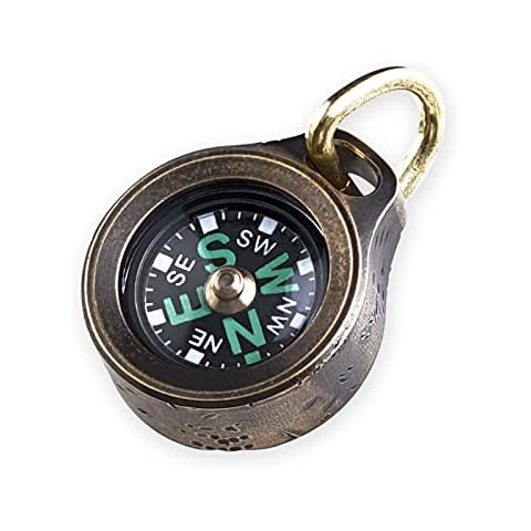 MecArmy CMP Mini-Kompass aus Titan/Messing, tropfenförmiger Outdoor-Kompass, wasserdichter IPX5-Wander kompass, Hand kompass, leicht zu erkennende Richtung Cover