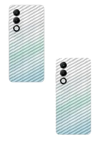 Image of (Pack of 2) Compatible with Skin Sticker /Vinyl wrap /Protective Film Mobile Back Skin Carbon Fiber 3D Transparent by Candeal Mizhan(Only Back) (Oppo, Oppo K13x 5G)