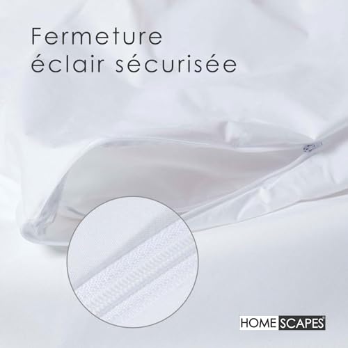 Protège Couette 260x220 Imperméable Housse Protection Lit Hypoallergénique