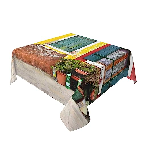Nappe imperméable infroissable et anti-poussière imprimée rustique - 3