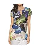 ASHLEY BROOKE Damen Bluse Blumen Kurzarm (38)