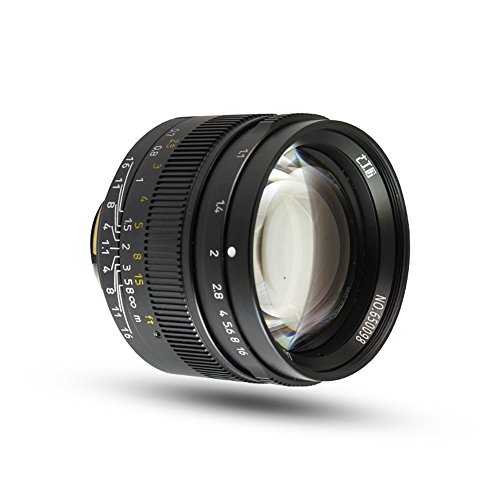 7artisans 50mm F1.1 Large Aperture Manual Focus Prime Fixed Lens for Leica M Mount Cameras M-M, M240, M3,M5,M6,M7,M8,M9,M9P,M10 (Black)
