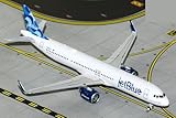 GeminiJets JetBlue Airways Airbus A321neo Model Airplane – 1:400 Scale Die-Cast Aircraft with Landing Gear, N2180J Collectible Display (Ages 14+)