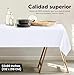 Imagen de Utopia Kitchen Mantel de Poliéster 132 x 218 cm  Cubierta de Mesa Lavable a Máquina Ideal para Fiestas