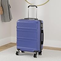 Kono 28" Großer Leichter ABS+PC Hartschalenkoffer mit TSA-Schloss, Marine – Ansicht 2