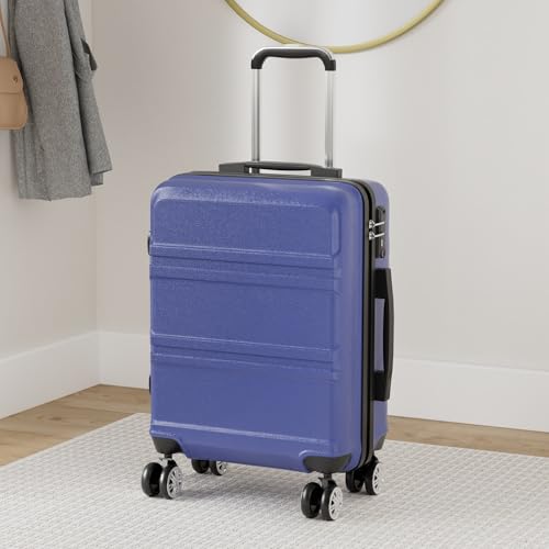 Miniatura 2 de Kono Maletas De Viaje Grandes 23 Kilos 28 Maleta Rígida Abs, Equipaje Facturado Con 4 Ruedas 360 Y Candado Tsa Maleta Grande Para Mujer L, Azul Marino