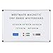 Produktbild MEETMATE Whiteboard, magnetisch, trocken abwischbar, 60 x 80 cm, 1 Radiergummi und Stiftablage im Lieferumfang enthalten