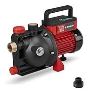 Einhell Gartenpumpe GC-GP 6050 ECO PLUS (max. 5000 L/h Fördermenge, max. 40 m Förderhöhe, ECO PLUS Technologie, Wasserablassschraube, inkl. Universaladapter 33,3 mm)