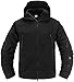 Memoryee Homme Veste Militaire Résistant au Vent Polaire Chaud avec Sweats à Capuche/Black/L