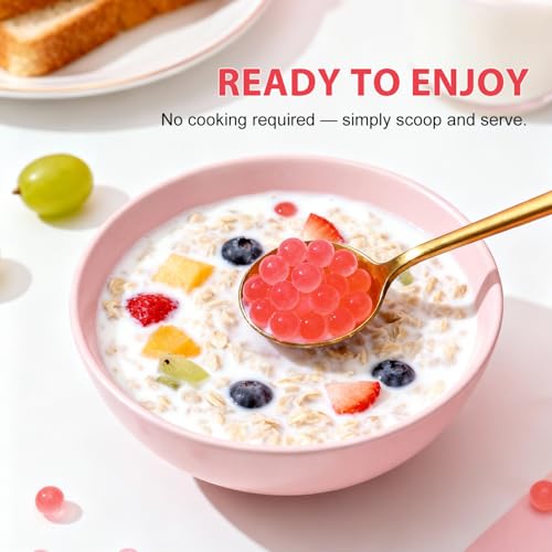 Image of Soeos Peach Popping Boba Pearls, 2.6 LB (1.2kg)
