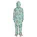 ALAZA Capybaras Blue Onesie Pajamas Jumpsuit Sleepwear Unisex One-Piece Pajamas 7-8Y