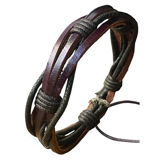 Mens Leather Bracelet Braided Brown Rustic Gift For Dad Fathers Day Cuff Wrist Band Rope Bracelet for Guys