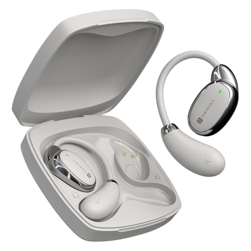 Portronics Harmonics Twins 31 Over Ear Wireless Earbuds, Beige - Image 2